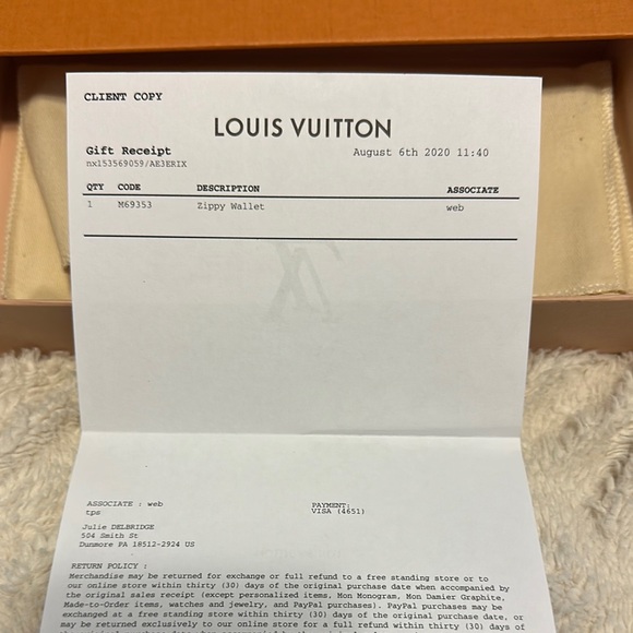 Louis Vuitton Reverse Monogram Zippy Wallet - Picture 10 of 11